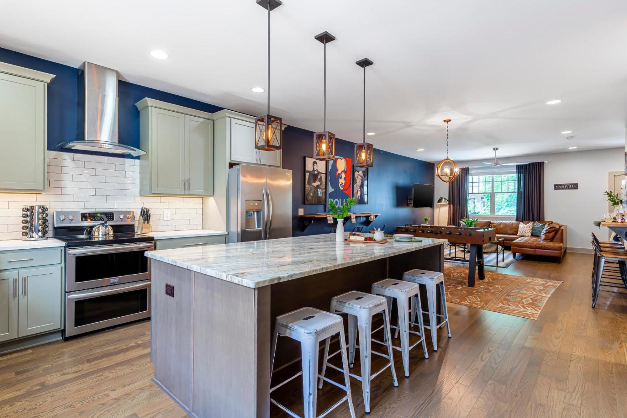 Waverly By Avantstay Nashville-Inspired Townhome W Luxury Kitchen Pool Table Exterior foto