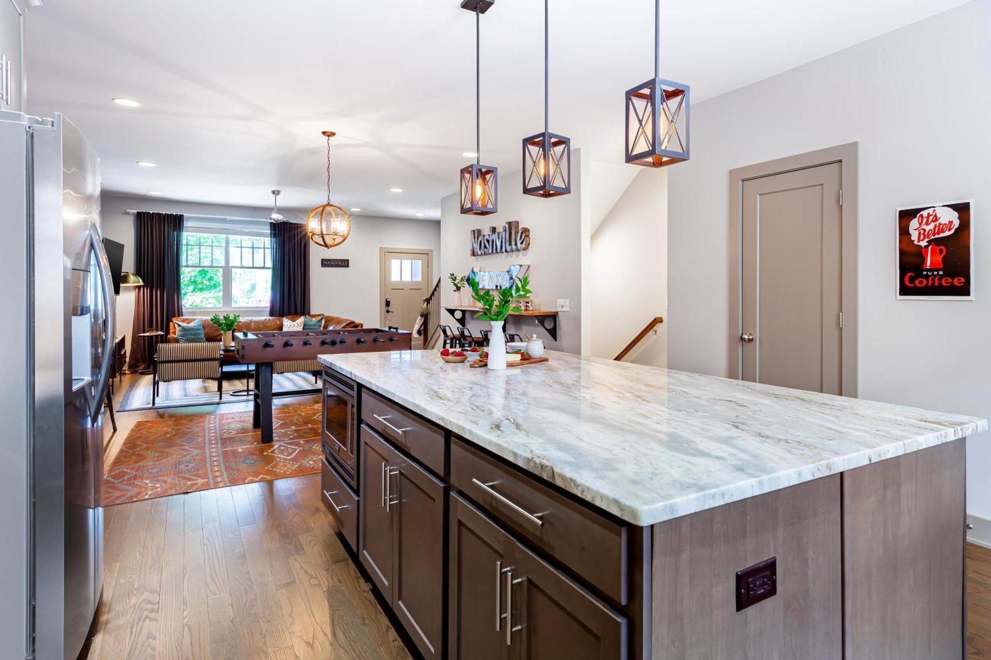 Waverly By Avantstay Nashville-Inspired Townhome W Luxury Kitchen Pool Table Exterior foto